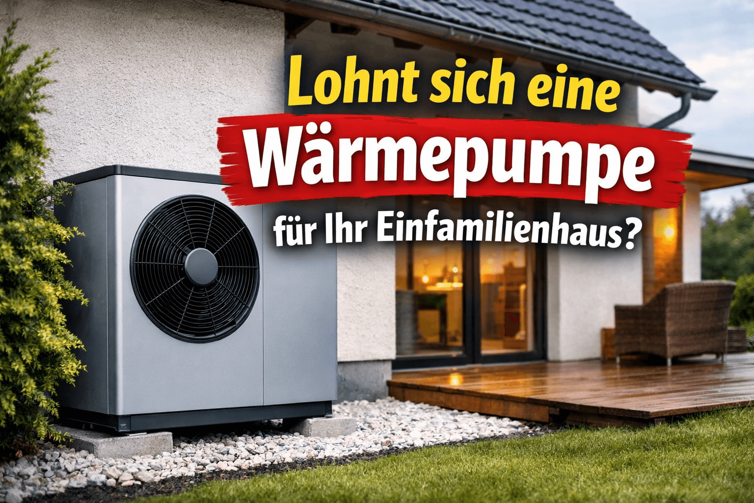 Lohnt sich eine Wärmepumpe für Ihr Einfamilienhaus?