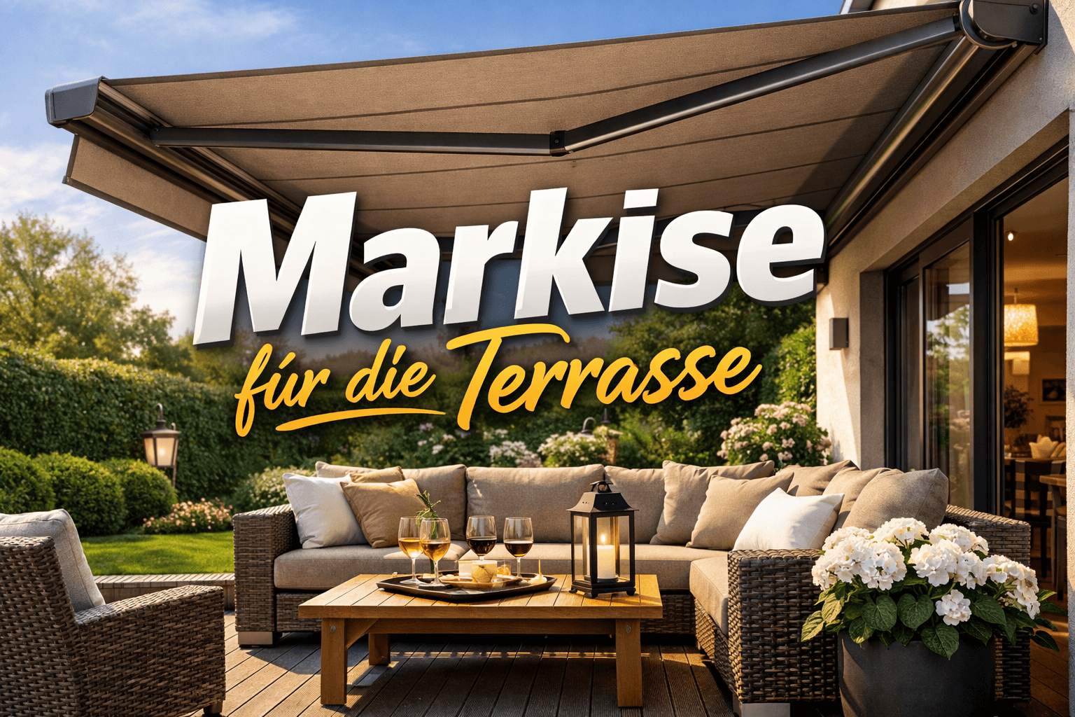 Markise für die Terrasse: Der ideale Sonnenschutz für Balkon und Terrasse