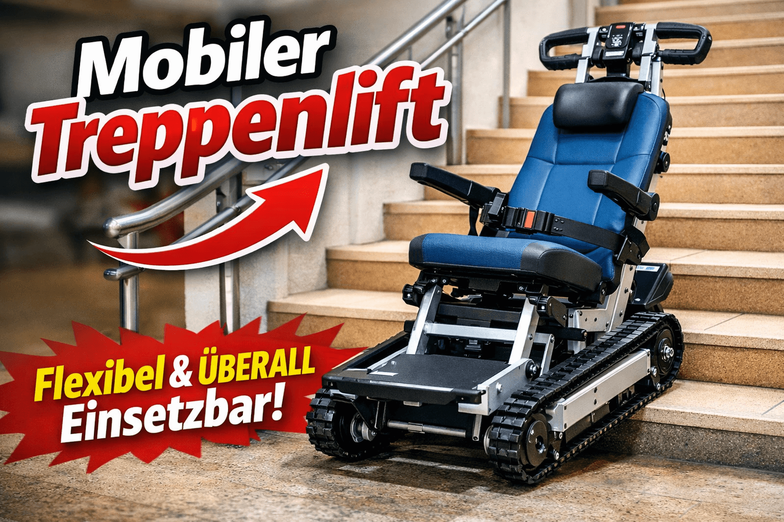 Mobiler Treppenlift: Treppenlift für Menschen mit eingeschränkter Mobilität